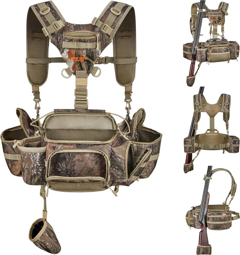 NEW VIEW Hunting Fanny Waist Pack for Men, Camo Waist Pack for Hunter, Fanny Hunting Backpack with Rifle & Bow Holder - Image 1